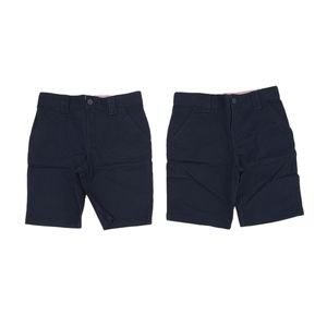 NWT Cat & Jack Girls School Uniform Shorts Size 6 Two Pack Fighter Pilot Blue